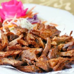 เห็ดแดดเดียวทอด