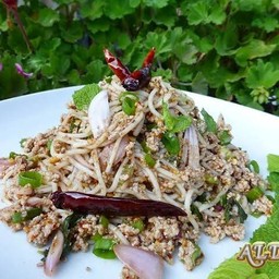 ลาบขนมจีนไก่สับ