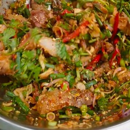 ยำตะไคร้เสือร้องไห้