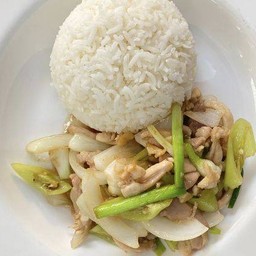 ข้าวราดพริกหยวกไก่
