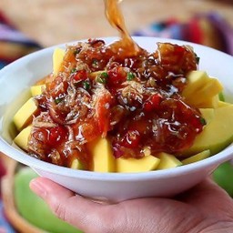 มะม่วงทรงเครื่องกะปิหวานสูตรโบราณ