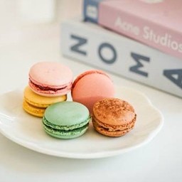Strawberry macaron