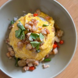 ข้าวไข่ข้นกุ้ง