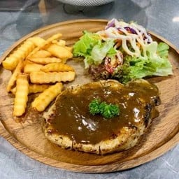 สเต๊กหมูพริกไทยดำ