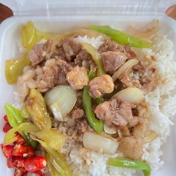 ผัดพริกหยวก(ราดข้าว