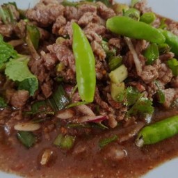 ลาบเนื้อขม(สุก)