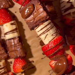 Strawberry , Banana & Brawnie Stick