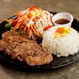 ข้าวหมูนุ่มพริกไทยดำ