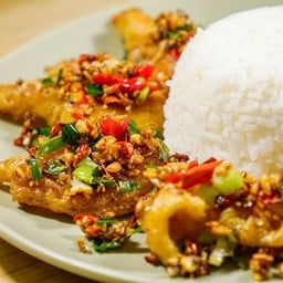 ข้าวทะเลกรอบคั่วพริกเกลิอ