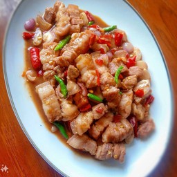 สามชั้นผัดกะปิ (สูตรใต้)
