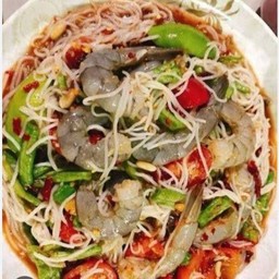 ตำซั่วกุ้งสด