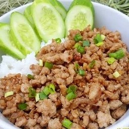 ข้าวหมูสับรวน