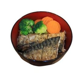 ข้าวปลาซาบะนอร์เวย์ราดซอสเทอริยากิ