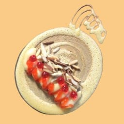 คัสตาร์ด อัลมอนด์คั่ว เยลลี่ (สตรอว์เบอร์รี่🍓)