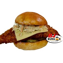Crispy Chicken Burger เบอร์เกอร์ไก่กรอบเกาหลี
