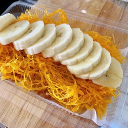 โรตี ฝอยทอง กล้วย