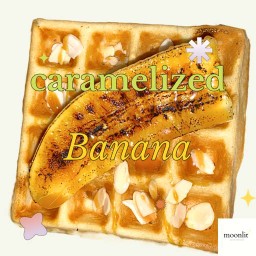 วาฟเฟิลกล้วยคาราเมล