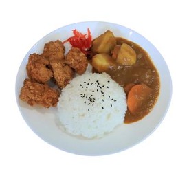 ข้าวไก่กรอบราดแกงกะหรี่ญี่ปุ่น