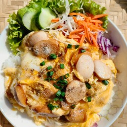 ข้าวไข่ข้นฮอทดอก