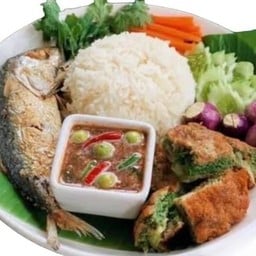 ข้าวสวยน้ำพริก (ตัวเลือก)