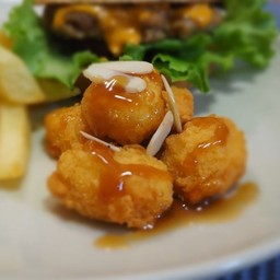 ไก่ป๊อบ ราดซอสฮันนี่บัตเตอร์