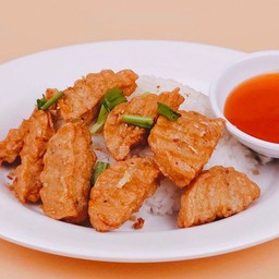 ข้าว หมูยอทอด