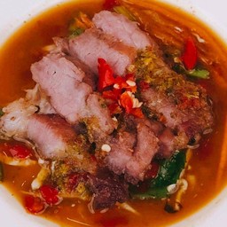 ยำ คอหมูย่าง