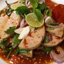 ยำไข่แดงหมูยอ/ปลาร้า