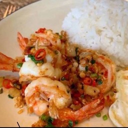 กุ้งคั่วพริกเกลือ