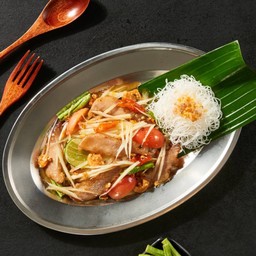 ตำคอหมูย่าง