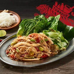 ตำเส้นเล็กหมูยอ