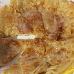 โรตี กลมนุ่ม ใส่ไข่