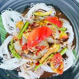 ตำขนมจีนกุ้งสะดุ้ง