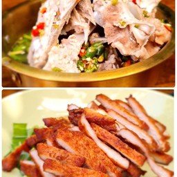 เล้งแซ่บ + หมูสันนอกทอด