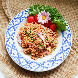 ลาบมาม่าหมูสับ