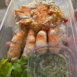 ข้าวกุ้งแกะ กุ้งเผา shrimpsheep