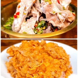 เล้งแซ่บ + ข้าวไข่เจียว