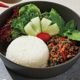 ข้าวกระเพราหมูสับ