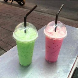 นมเย็นครีมโซดา(นมสดแท้)