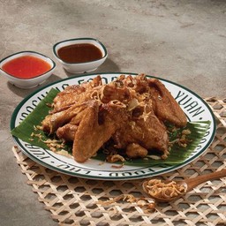 ไก่บ้านทอดน้ำปลา