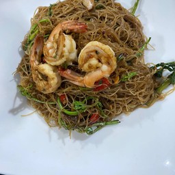 หมี่กระเฉดกุ้ง