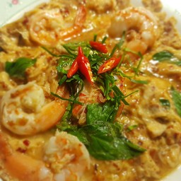 ข้าว + ไข่ข้น ห่อหมก กุ้ง