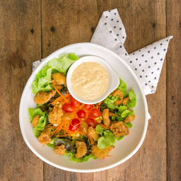 สลัดไก่ทอด