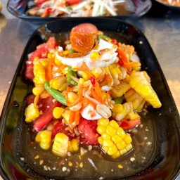 ตำข้าวโพดไข่เค็ม