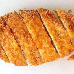 อกไก่ทอดชุบเกล็ดขนมปัง