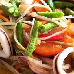 ตำปลาหมึก