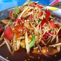 ตำซั่วใส่ข้าวปุ้น