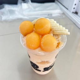 แคนตาลูป+กล้วย+นม