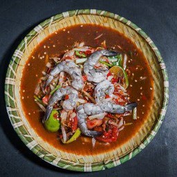 ตำกุ้งสด