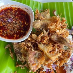 ไส้อ่อนทอดกระเทียม